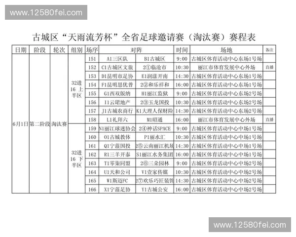 全面解析杯赛赛程表安排助力球队备战策略与比赛规划